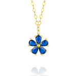 Load image into Gallery viewer, 18K Real Gold Flower Necklace