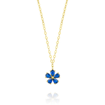 Load image into Gallery viewer, 18K Real Gold Flower Necklace