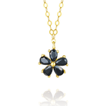 Load image into Gallery viewer, 18K Real Gold Flower Necklace