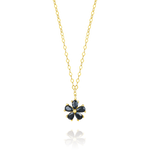 Load image into Gallery viewer, 18K Real Gold Flower Necklace