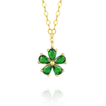 Load image into Gallery viewer, 18K Real Gold Flower Necklace