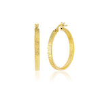Load image into Gallery viewer, 18K Real Gold Round Loop Earrings