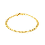 Load image into Gallery viewer, 18K Real Gold Thick Flat Bracelet