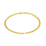 Load image into Gallery viewer, 18K Real Gold Flat Linked Bracelet
