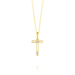 Load image into Gallery viewer, 18K Real Gold Fine Letter T Necklace