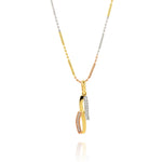 Load image into Gallery viewer, 18K Real Gold TRI Color Necklace