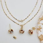 Load image into Gallery viewer, 18K Real Gold Knot Jewelry Set
