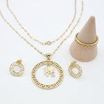 Load image into Gallery viewer, 18K Real Gold Round Love Jewelry Set
