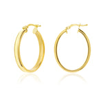 Load image into Gallery viewer, 18K Real Gold Oval Earrings