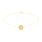 Load image into Gallery viewer, 18K Real Gold Round V.R.C Bracelet