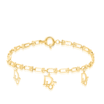 Load image into Gallery viewer, 18K Real Gold U-Link D.I.O.R Bracelet