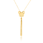Load image into Gallery viewer, 18K Real Gold Hanging Butterfly Necklace