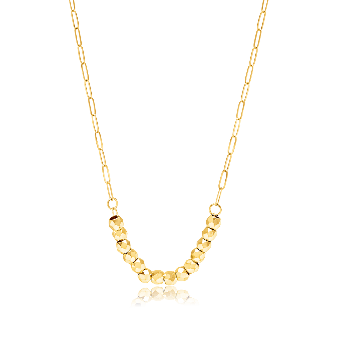 18K Real Gold Seed Necklace