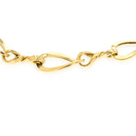 Load image into Gallery viewer, 18K Real Gold Twisted Linked Bracelet