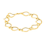 Load image into Gallery viewer, 18K Real Gold Oval Linked Bracelet