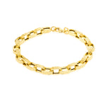 Load image into Gallery viewer, 18K Real Gold Thick Linked Bracelet