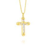 Load image into Gallery viewer, 18K Real Gold Jesus Cross Necklace