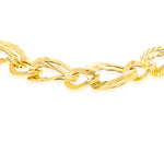 Load image into Gallery viewer, 18K Real Gold Twisted Linked Bracelet