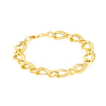 Load image into Gallery viewer, 18K Real Gold Twisted Linked Bracelet