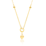 Load image into Gallery viewer, 18K Real Gold Heart Seed Necklace