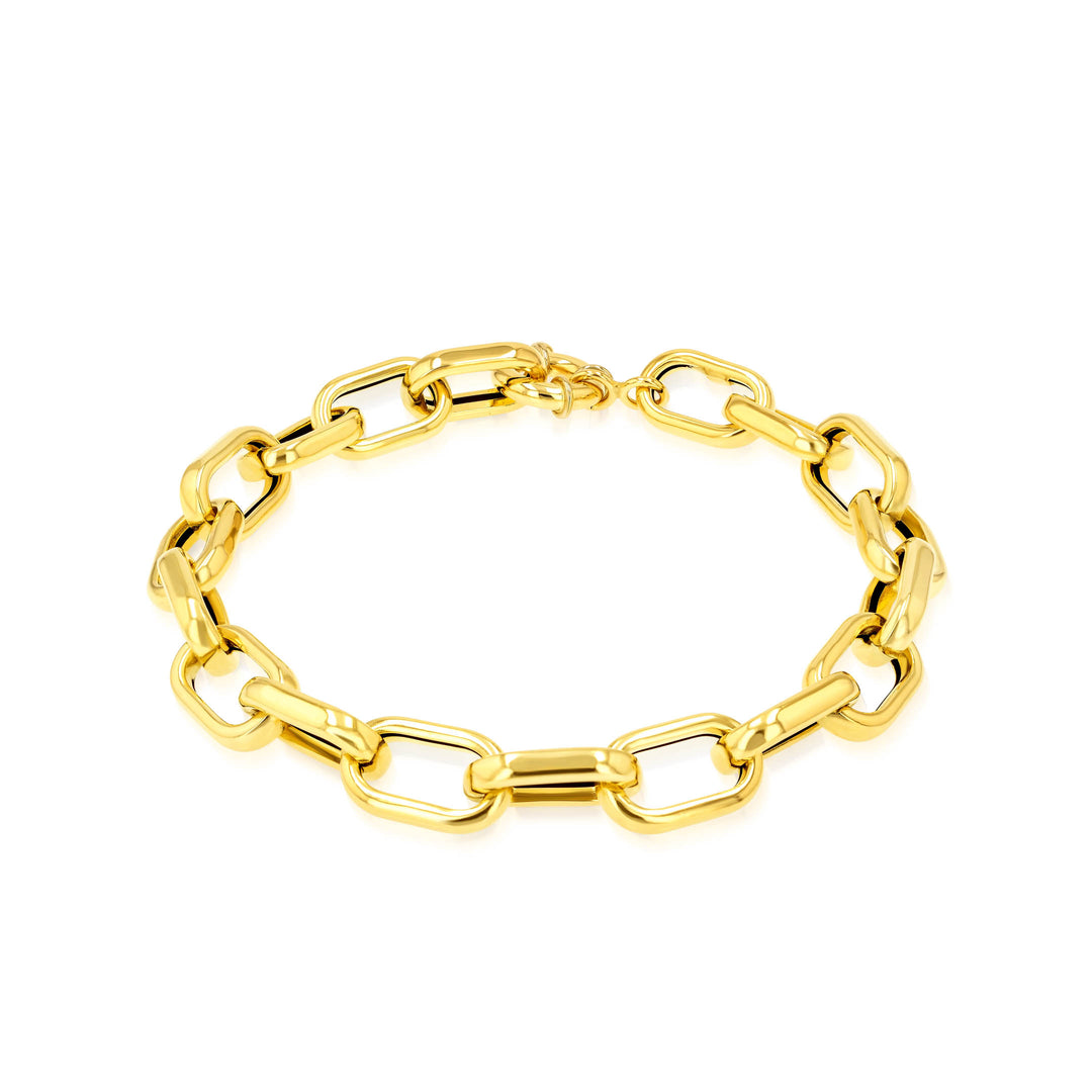 18K Real Gold Elegant Linked Bracelet