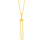 Load image into Gallery viewer, 18K Real Gold Long U-Link Necklace