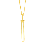 Load image into Gallery viewer, 18K Real Gold Long U-Link Necklace