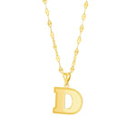 Load image into Gallery viewer, 18K Real Gold Letter D Necklace