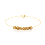 Load image into Gallery viewer, 18K Real Gold Swarski Seed Bracelet