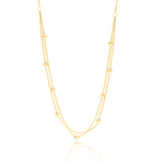 Load image into Gallery viewer, 18K Real Gold 2 Layer Seed Necklace