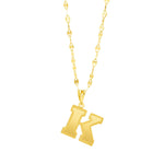 Load image into Gallery viewer, 18K Real Gold Letter K Necklace