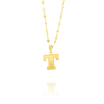 Load image into Gallery viewer, 18K Real Gold Letter T Necklace