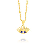 Load image into Gallery viewer, 18K Real Gold Eye Necklace