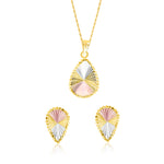Load image into Gallery viewer, 18K Real Gold 3 Color Drop Jewelry Set