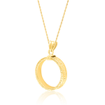 Load image into Gallery viewer, 18K Real Gold Round Necklace