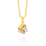 Load image into Gallery viewer, 18K Real Gold Knot Necklace