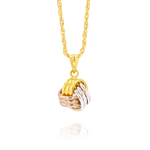Load image into Gallery viewer, 18K Real Gold Knot Necklace