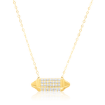 Load image into Gallery viewer, 18K Real Gold Long Stone Necklace