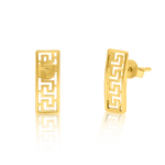 Load image into Gallery viewer, 18K Real Gold Curved Stud Earring Set