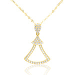 Load image into Gallery viewer, 18K Real Gold Stone Necklace