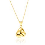 Load image into Gallery viewer, 18K Real Gold Twisted Knot Necklace