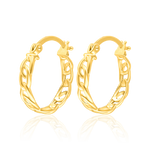 Load image into Gallery viewer, 18K Real Gold Round Earring Set