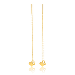 Load image into Gallery viewer, 18K Real Gold Hanging Butterfly Earring Set