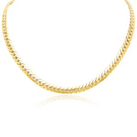 Load image into Gallery viewer, 18K Real Gold Thick Snake Chain