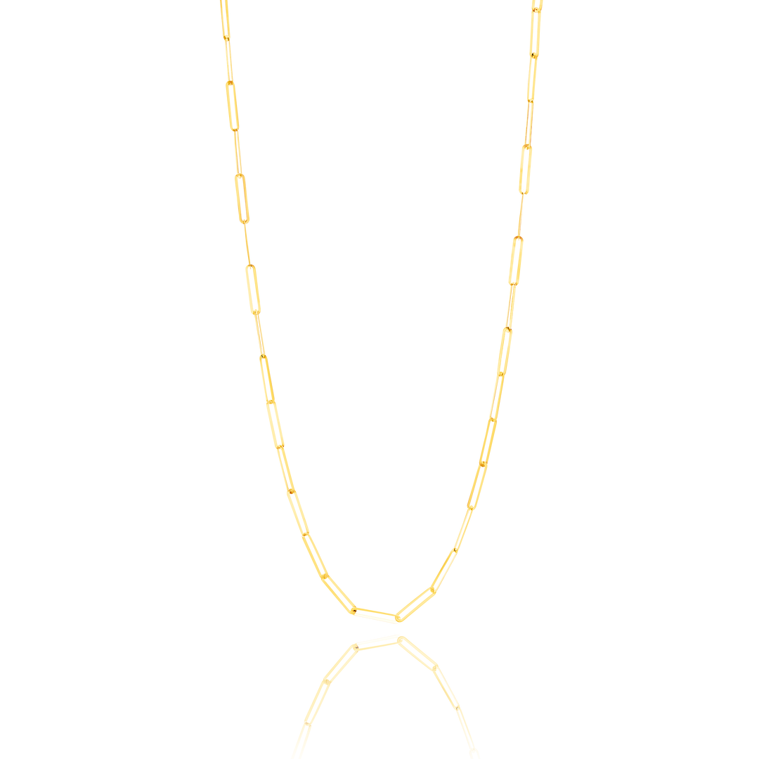 18K Real  Gold Linked Chain
