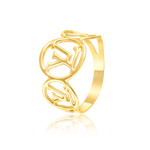 Load image into Gallery viewer, 18K Real Gold L.V Ring