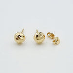 Load image into Gallery viewer, 18K Real Gold Stud Earrings
