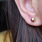 Load image into Gallery viewer, 18K Real Gold Stud Earrings
