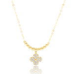 Load image into Gallery viewer, 18K Real Gold Seed Flower Stone Necklace