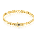 Load image into Gallery viewer, 18K Real  Gold Elegant Linked Thick Bracelet